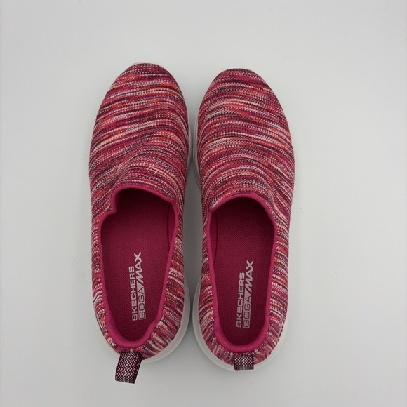 Skechers Go Walk GoGa Max Sneakers Women's 6.5 Pink Multi Striped Slip On Casual - Picture 6 of 14